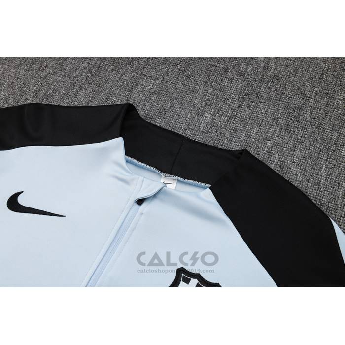 Tuta da Track di Felpa FC Barcellona Bambino 2024-2025 Blu Claro